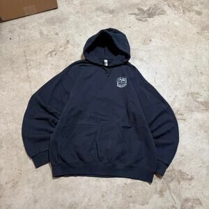 Boxy Black Graffiti Hoodie